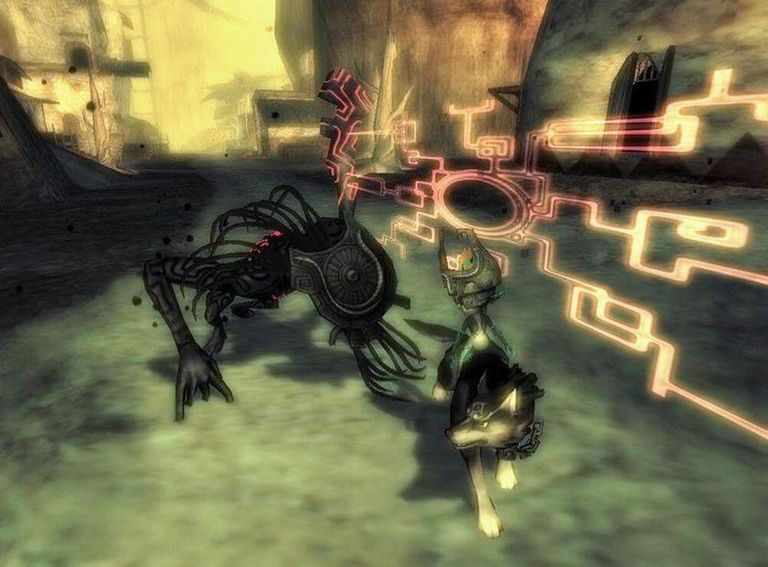 Screenshot of the Twilight Realm in The Legend of Zelda: Twilight Princess